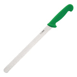 Hygiplas Serrated Slicer Green 30.5cm