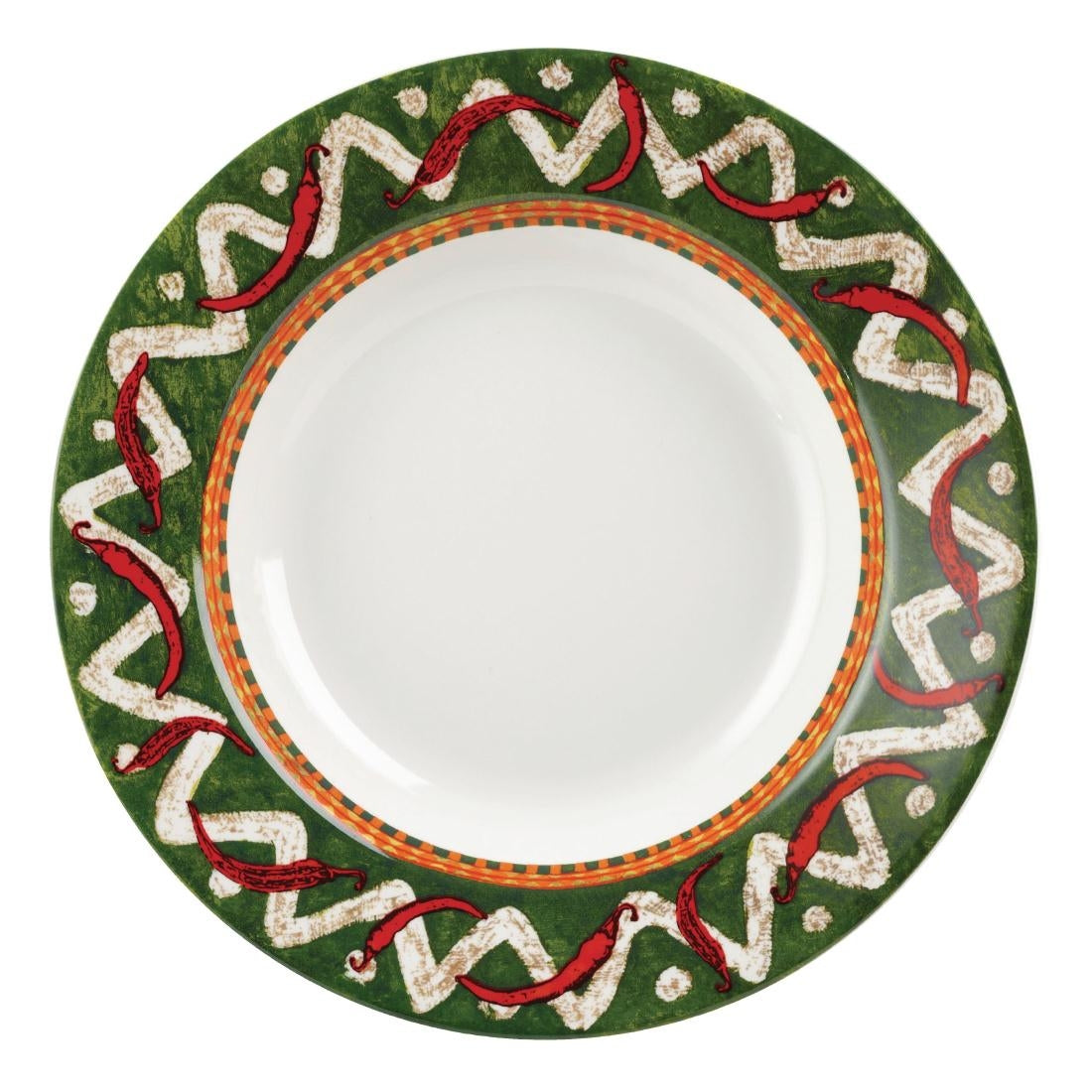 Churchill Salsa Rimmed Pasta Plates (Pack of 12)