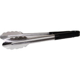 Hygiplas Colour Coded Black Serving Tongs 300mm