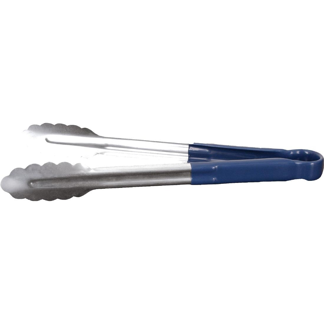 Hygiplas Colour Coded Blue Serving Tongs 300mm