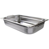 Vogue Stainless Steel 1/1 Gastronorm Pan With Handles 100mm