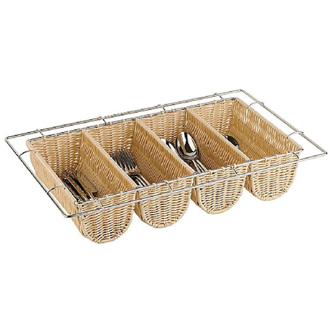 APS Rattan Cutlery Dispenser