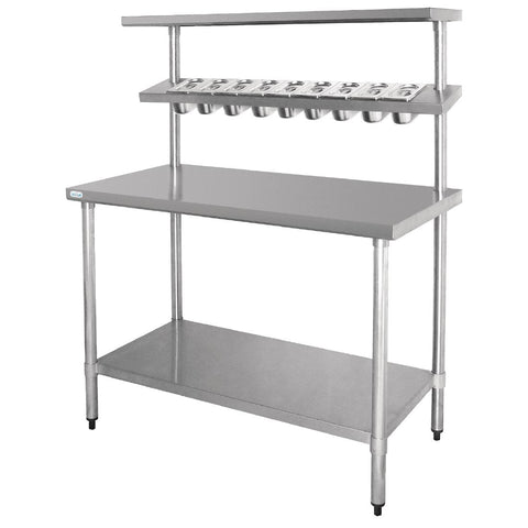 Vogue Stainless Steel Prep Station with Gantry