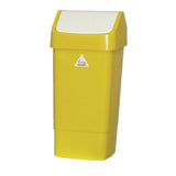 SYR Lucy Swing Top Bin Yellow 50Ltr