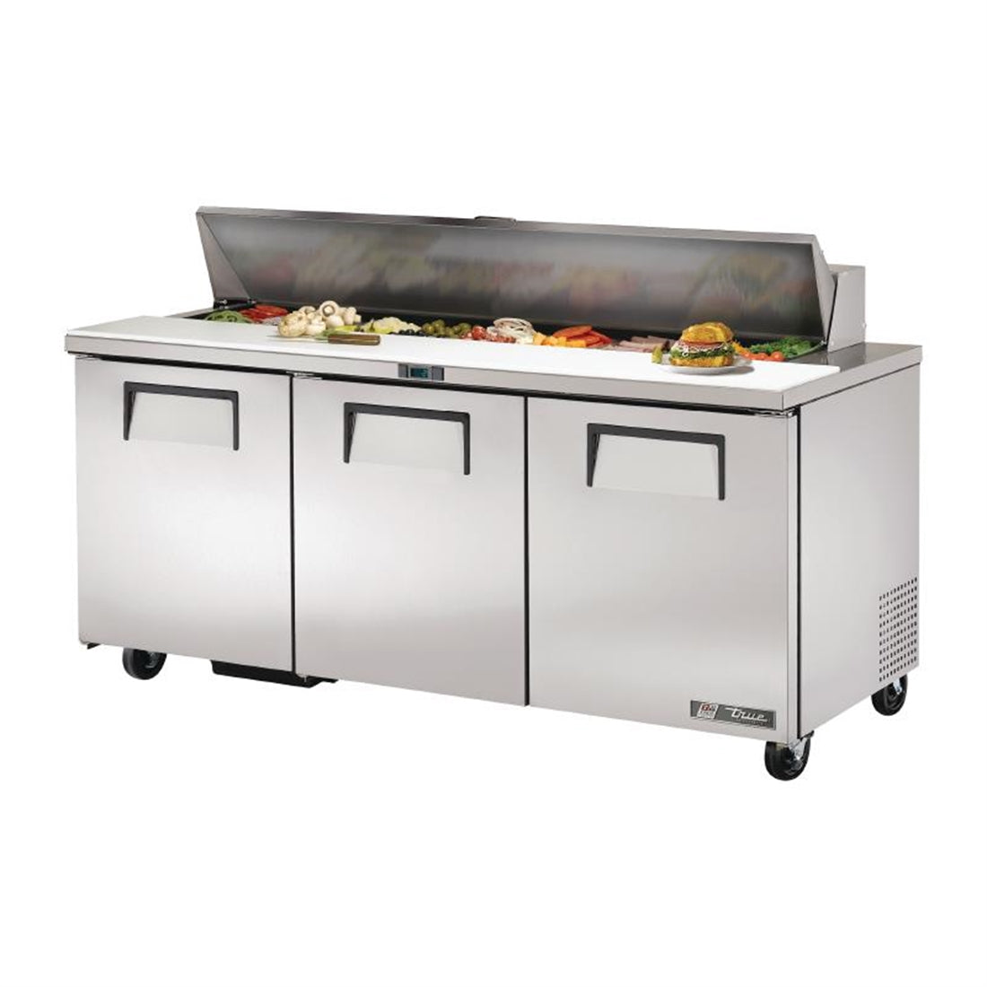 True Salad Prep Counter 3 Door 538Ltr TSSU-72-18