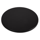 Werzalit Pre-drilled Round Table Top Black 800mm