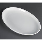 Olympia Whiteware French Deep Oval Plates 365mm (Pack of 2)