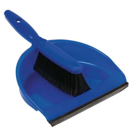 Jantex Soft Dustpan and Brush Set Blue