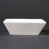 Olympia Lumina Square Bowls White 140mm (6 pack)