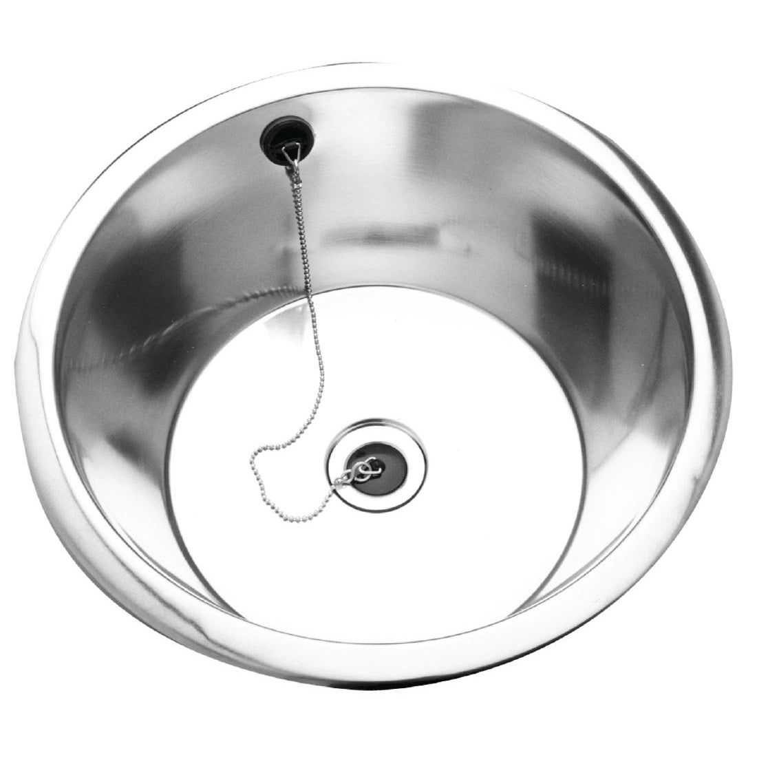 Franke Sissons Stainless Steel Rimmed Edge Round Inset Sink Bowl 355mm