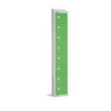 Elite Eight Door Manual Combination Locker Locker Green with Sloping Top