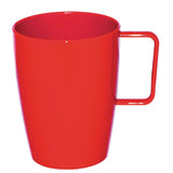 Kristallon Polycarbonate Handled Beakers Red 284ml