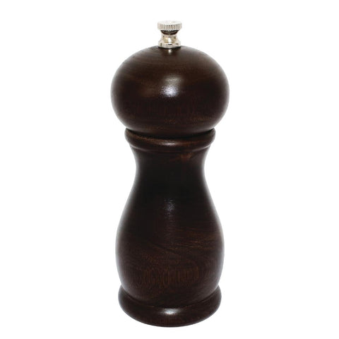 Dark Wood Salt and Pepper Mill 6in