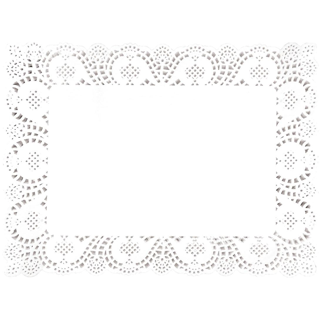 Olympia Rectangular Paper Doilies 400mm (250 Pack)