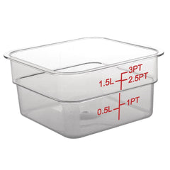 Hygiplas Polycarbonate Square Storage Container 1.5Ltr