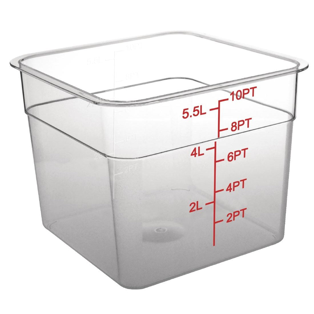 Hygiplas Polycarbonate Square Storage Container 5.5Ltr