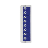 Elite Personal Effects Locker 8 Door Blue Camlock