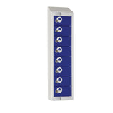 Elite Personal Effects Locker 8 Door Blue Camlock Sloping Top