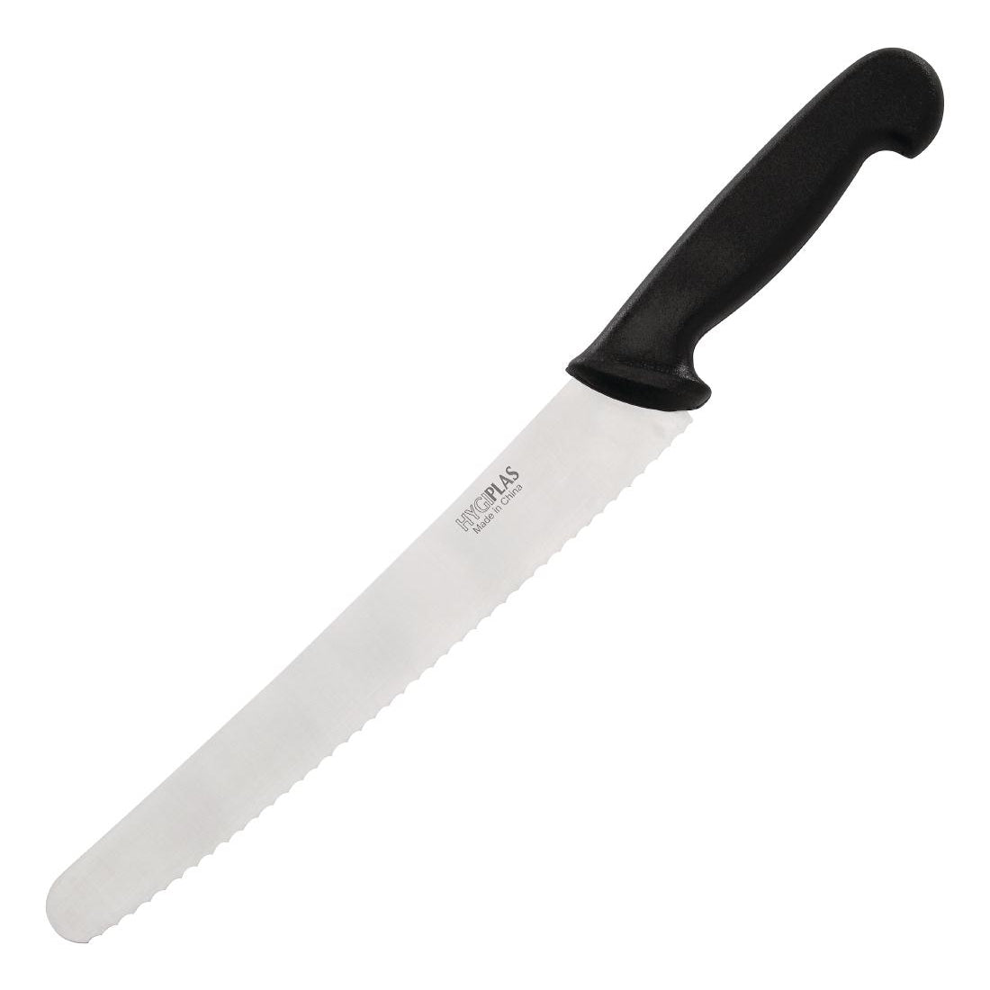 Hygiplas Serrated Pastry Knife Black 25.4cm