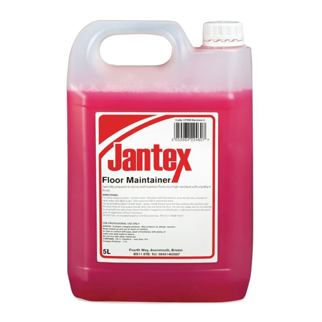 Jantex Floor Cleaner and Maintainer Concentrate 5Ltr