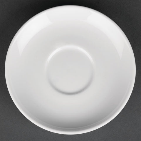 Royal Porcelain Classic White Espresso Cups Saucer 125mm