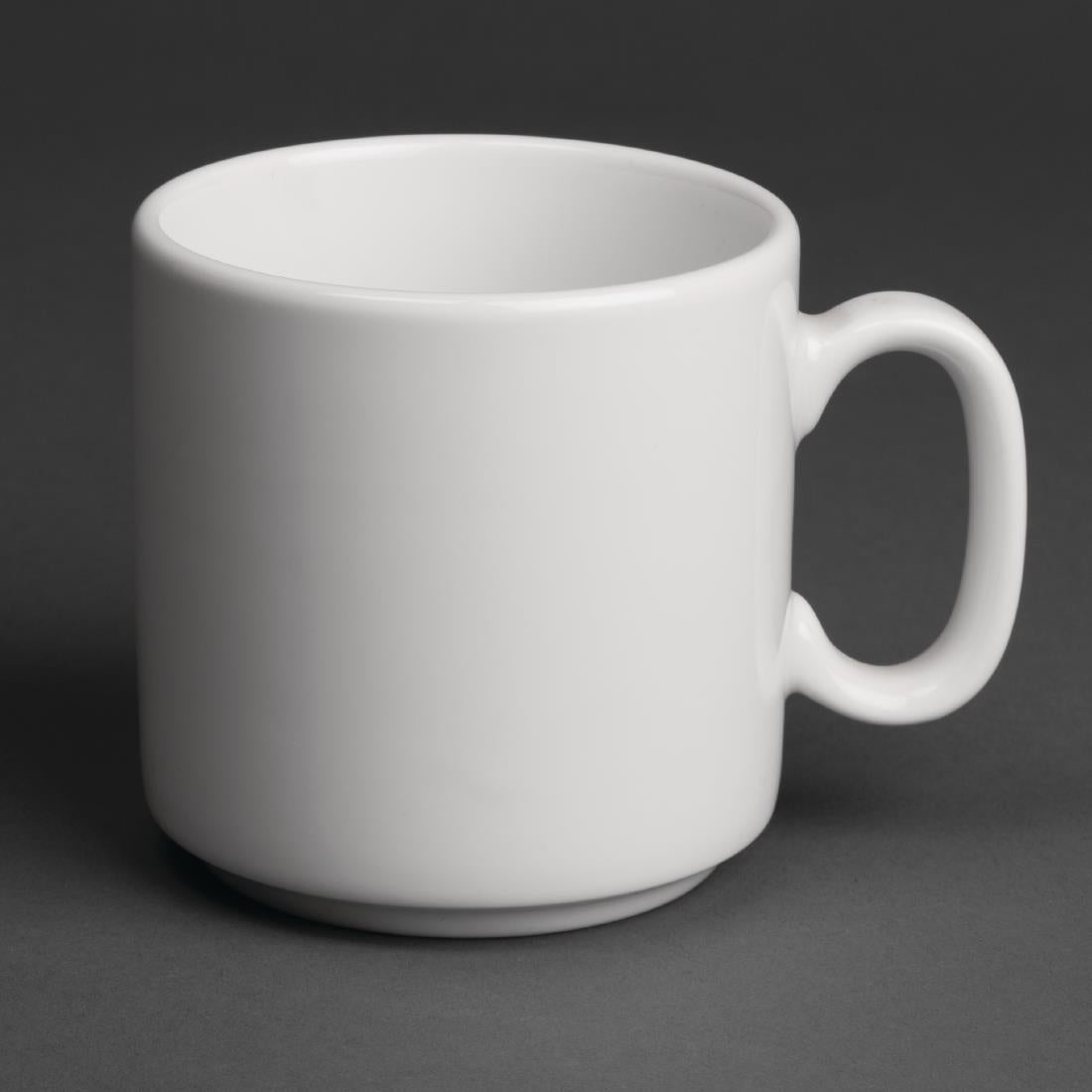 Royal Porcelain Classic White Mugs 330ml (12 Pack)