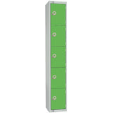 Elite Five Door Manual Combination Locker Locker Green
