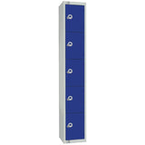 Elite Five Door Electronic Combination Locker Blue