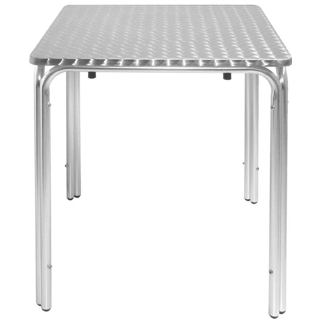 Bolero Steel and Aluminium Square Leg Table 600mm