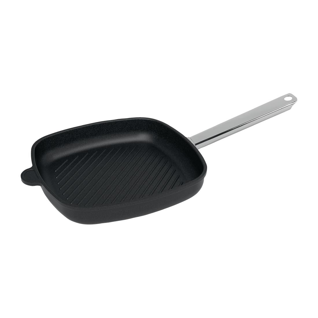 AMT Gastroguss Aluminium Non-Stick Flat Square Grill Pan 10cm