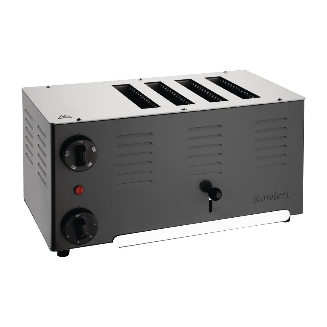 Rowlett Regent 4 Slot Toaster Jet Black with 2x Additional Elements