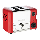 Rowlett Esprit 2 Slot Toaster Traffic Red w/2 Additional Elements & Sandwich Cage