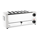 Rowlett Esprit Toaster White 6 Slot w/2x Additional Elements & Sandwich Cage