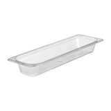 Cambro Camwear Long Clear Food Pan 1/2 X 2"