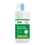 Jantex Green RTU Surface Sanitiser Wipes Starter Tub 200mm (Pack of 200)