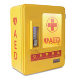 Automated External Defibrillator Alarmed Outdoor Heated Metal Cabinet