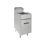 Imperial Single Tank Twin Basket Freestanding Natural Gas Fryer IFS-40-OP