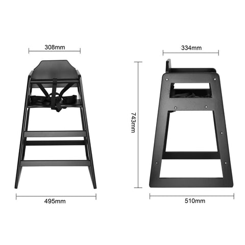 Bolero Wooden High Chair