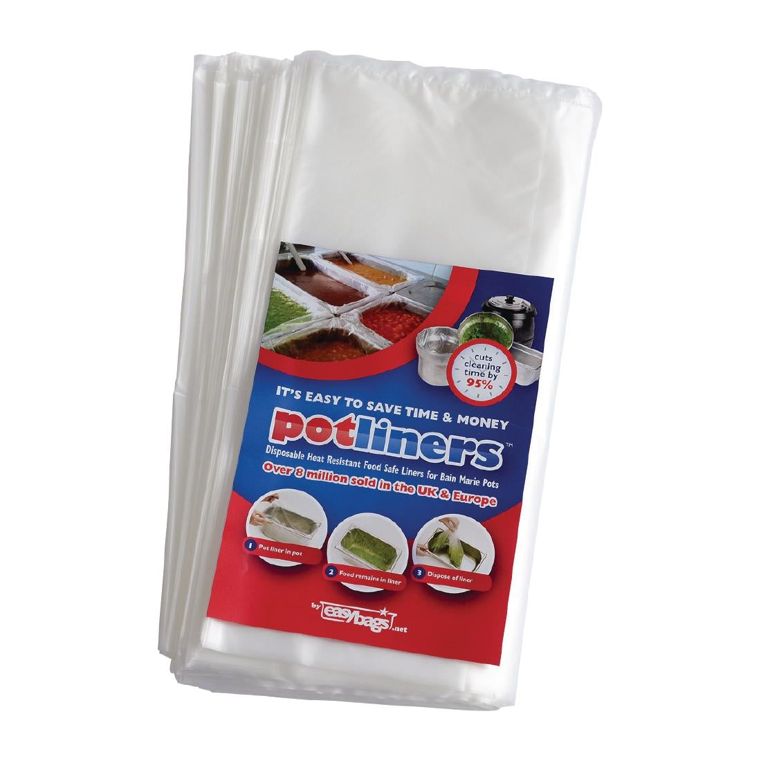 Potliners Size 9 Soup Kettle Standard 10L Pot Liner (Pk 50)