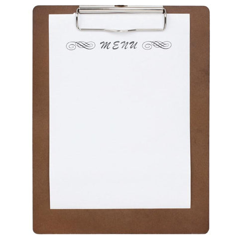 Wooden Menu Presentation Clipboard A4