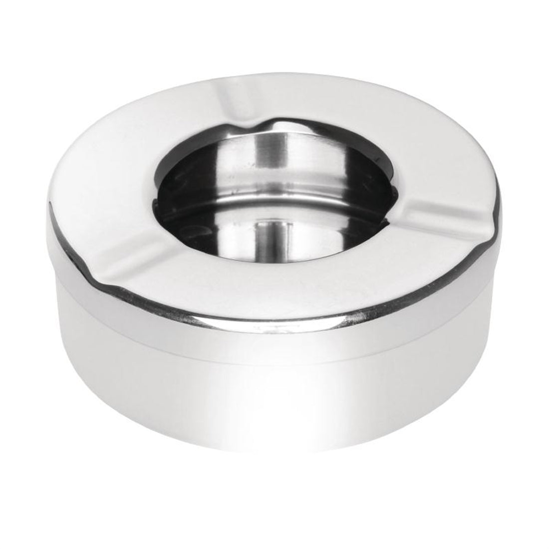 Olympia Stainless Steel Windproof Ashtray 90mm (Pack of 6)