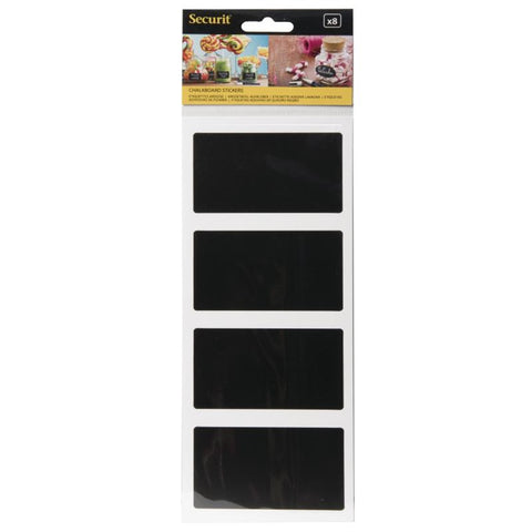 Securit  Adhesive Chalkboard Labels Rectangle