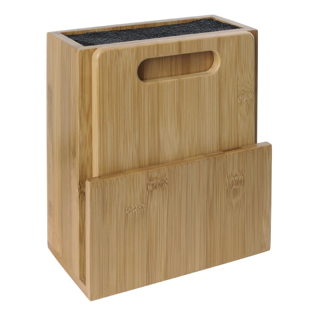 Vogue Wooden Universal Knife Block and Chopping Board