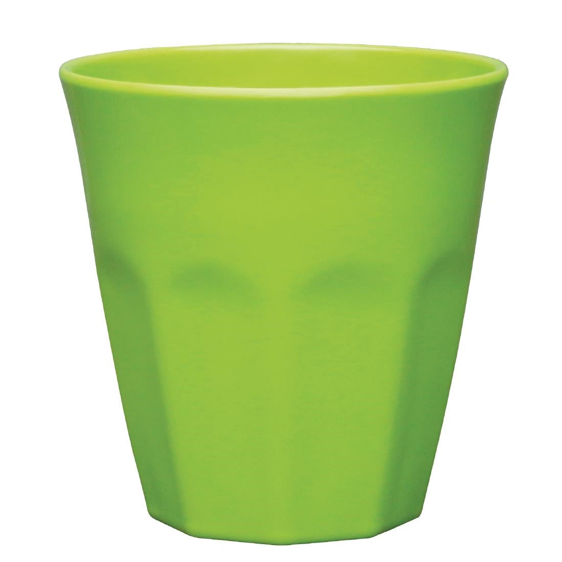 Olympia Kristallon Melamine Plastic Tumbler Green 290ml (Pack of 6)