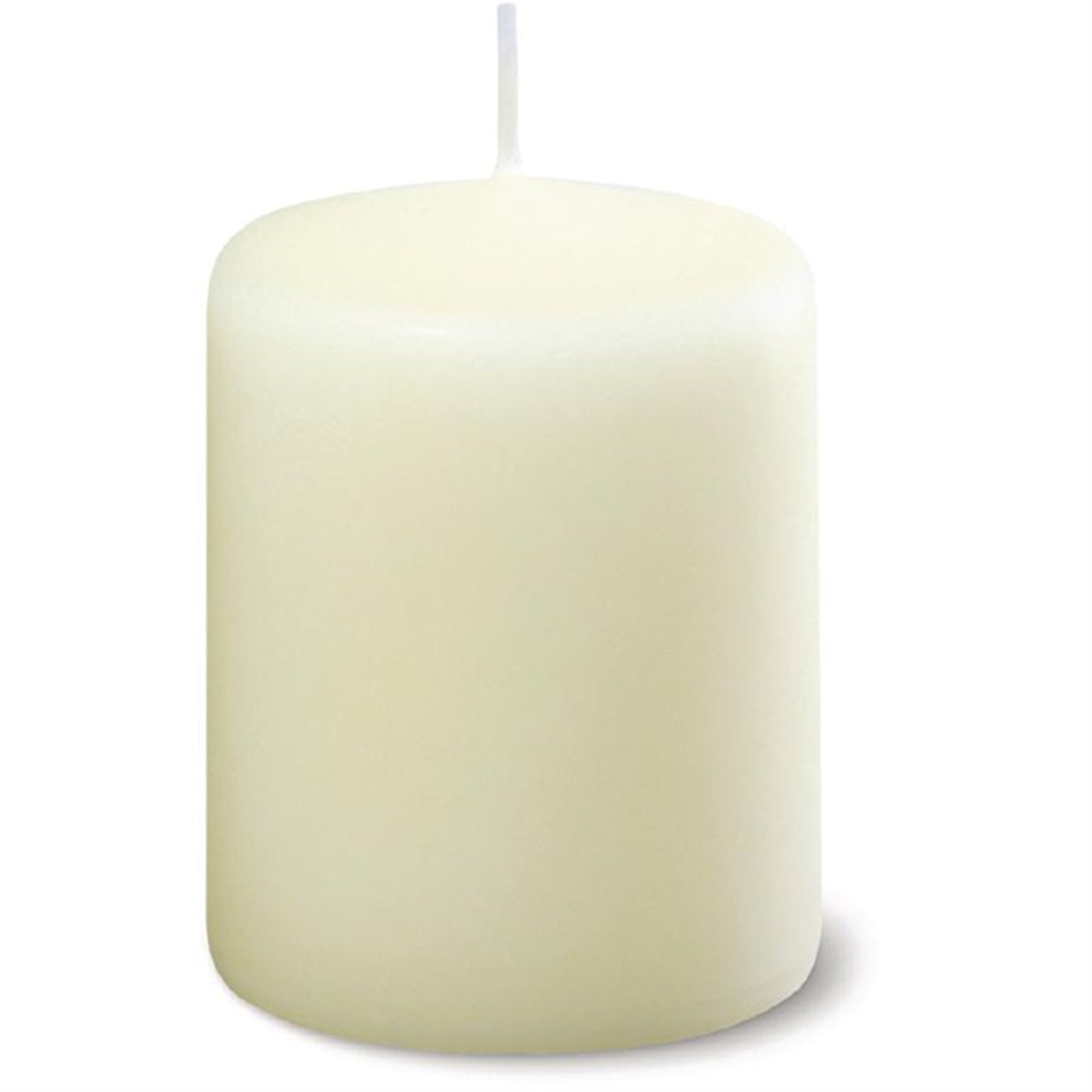 Ivory Pillar Short Candles 3" (Pack of 12)