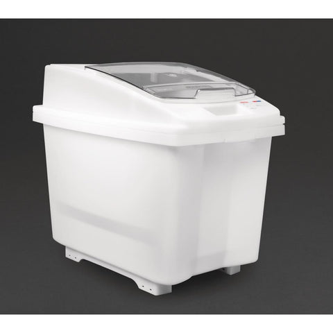 Araven Transparent Mobile Ingredient Bin 100Ltr