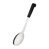 Vogue Slotted Serving Spoon Black Handle 340mm