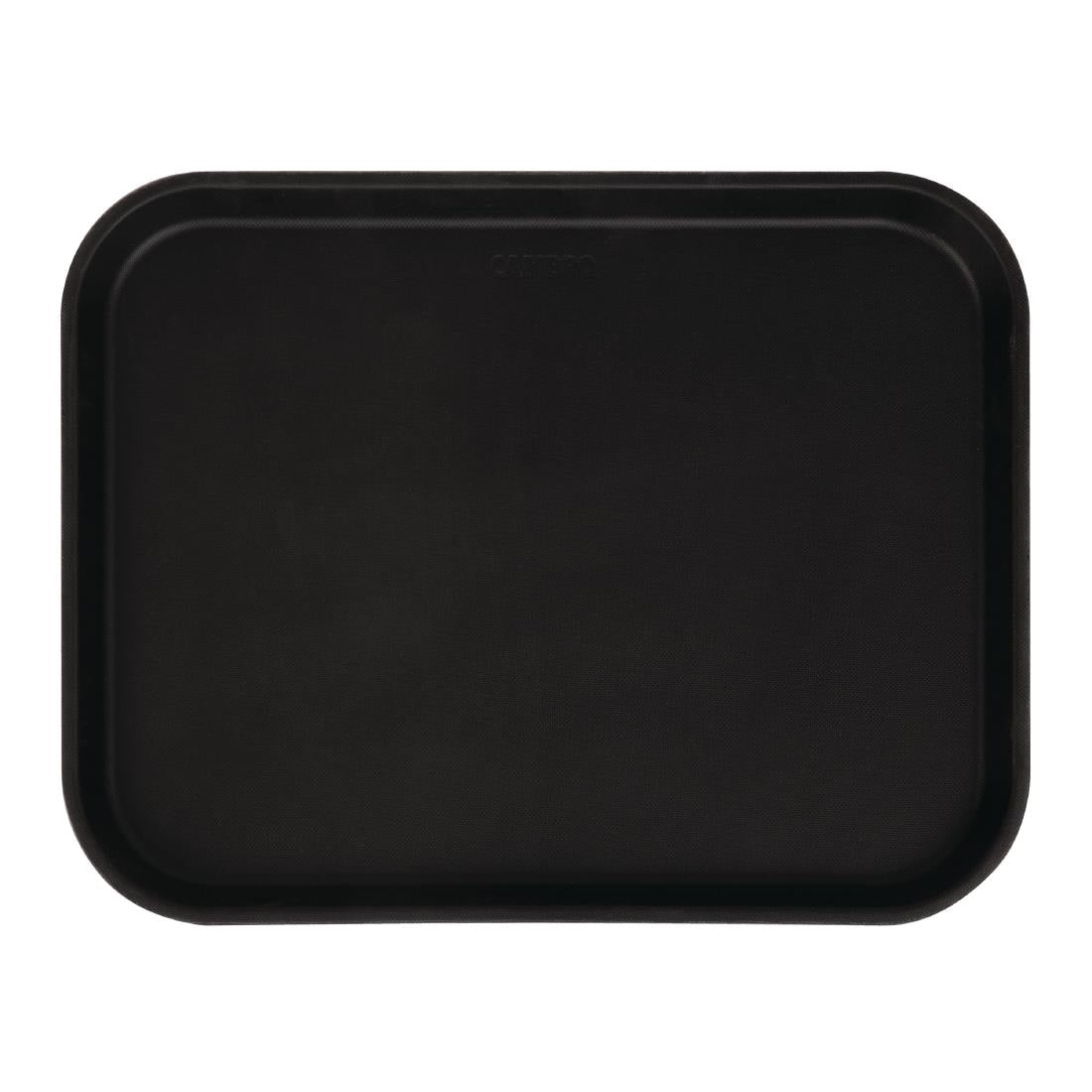 Cambro Camtread Fibreglass Rectangular Non-Slip Tray Black 457mm