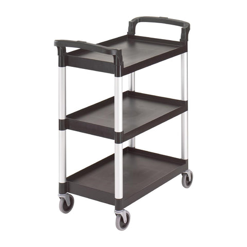 Cambro Three Shelf Utility Cart Black