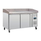 Polar G-Series Double Door Pizza Counter with Granite Top